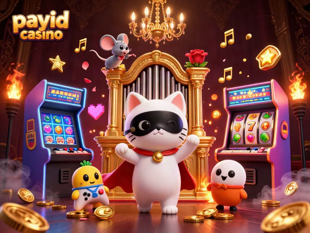 Engage in thrilling gameplay at a vibrant payid casino featuring unique characters and dynamic elements.