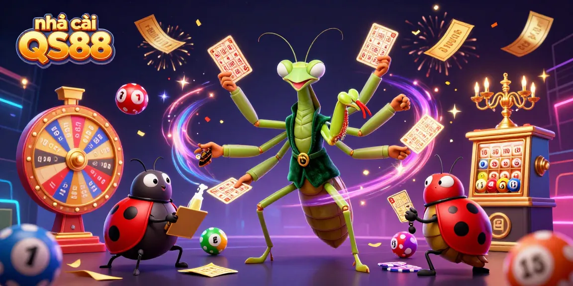 Experience excitement at nhà cái QS88 with vibrant, animated casino scene featuring games and dynamic interactions.