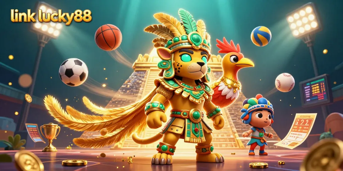 Bet on exciting matches with link lucky88 in a vibrant 3D casino scene filled with action.