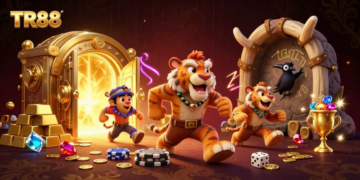 Experience thrilling wins at TR88 with vibrant casino action and energetic characters.
