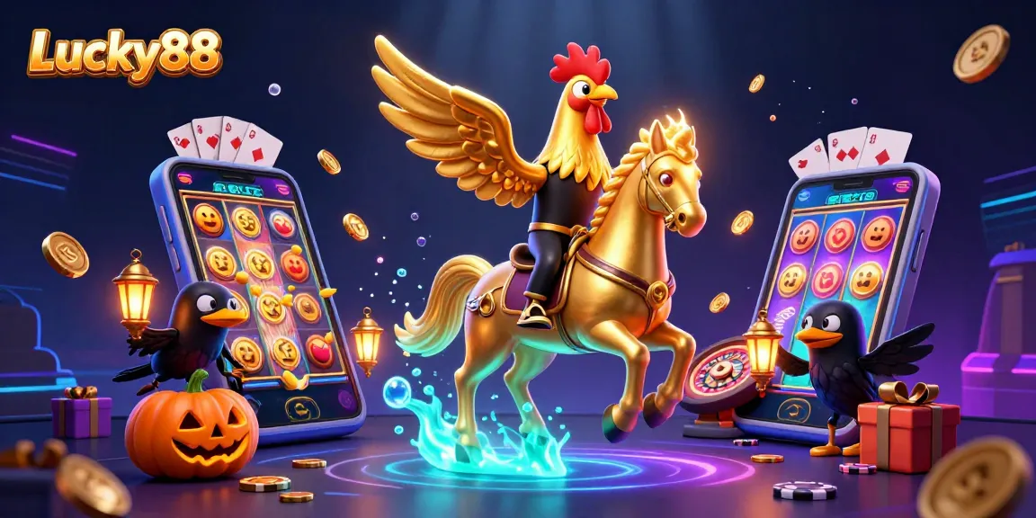 Experience thrilling jackpots at Lucky88 with vibrant casino games and engaging characters.