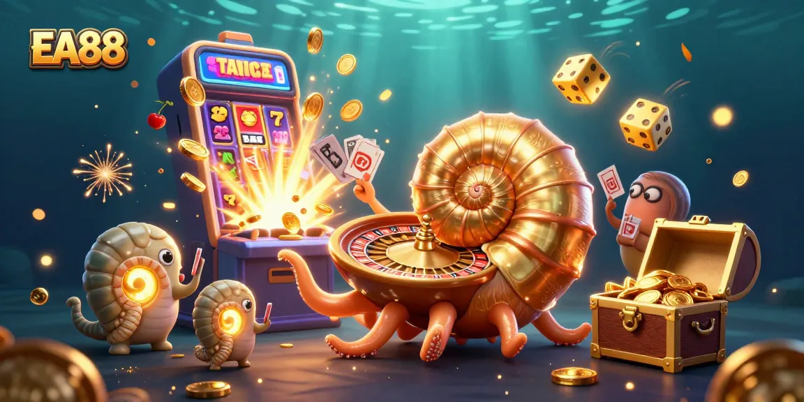 Engage in thrilling EA88 gameplay with vibrant casino visuals and jackpot excitement.