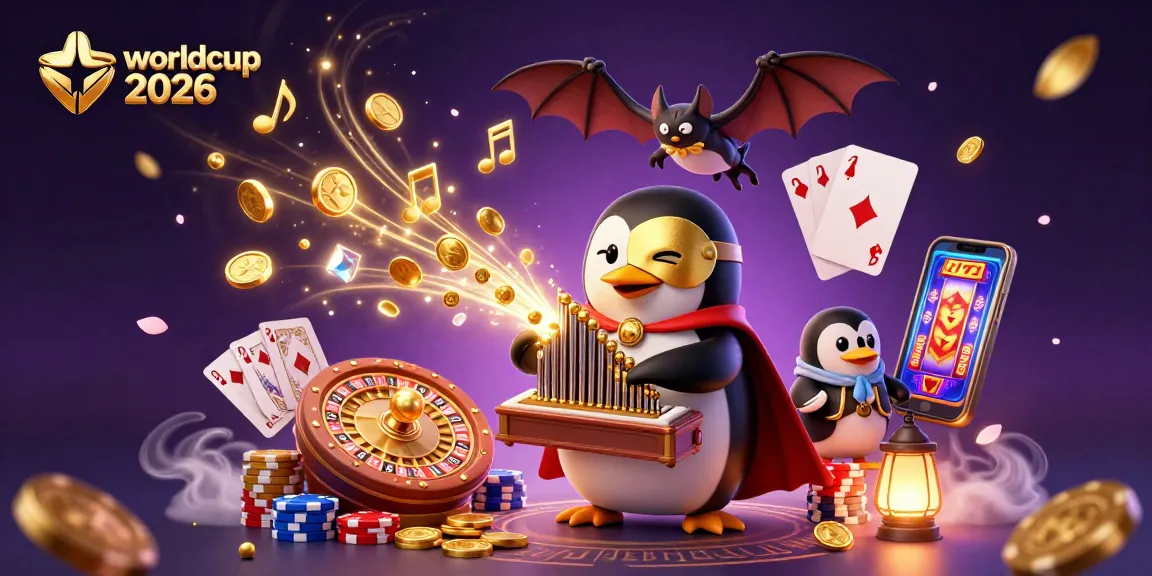 Experience the excitement of worldcup 2026 with a vibrant casino-themed digital illustration.