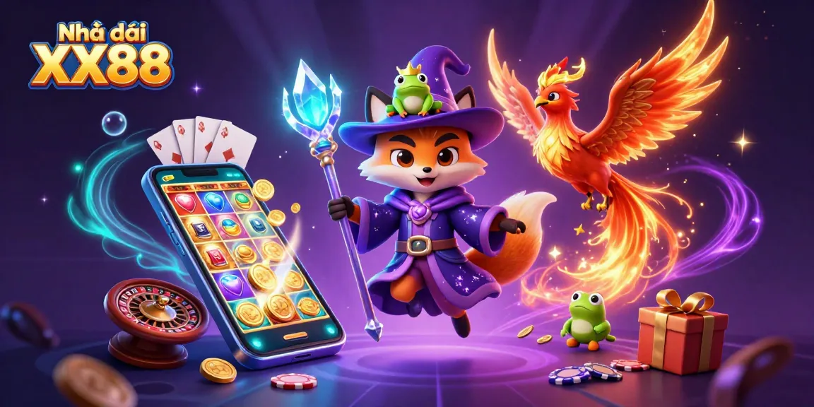 Engage with Nhà cái XX88's exciting slots adventure featuring dynamic characters and gameplay elements.